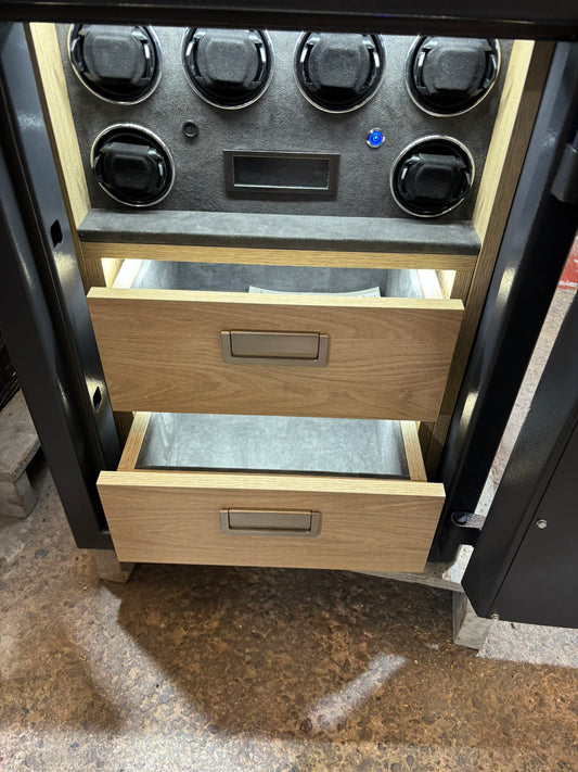 Victor Grade One Bespoke Jewellery Safe with Six Multifunctional Watch Winders and Two Drawers (Copy)