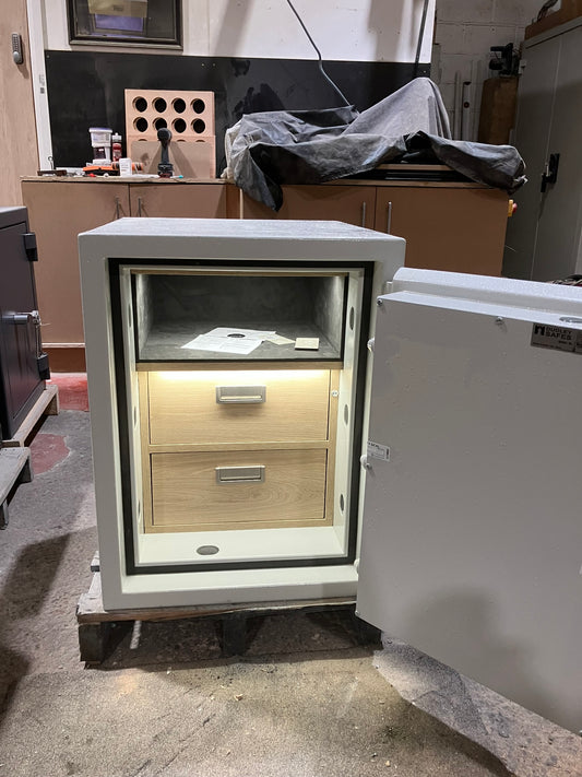 Dudley Grade 2 Bespoke Jewellery Safe with 2 Drawers