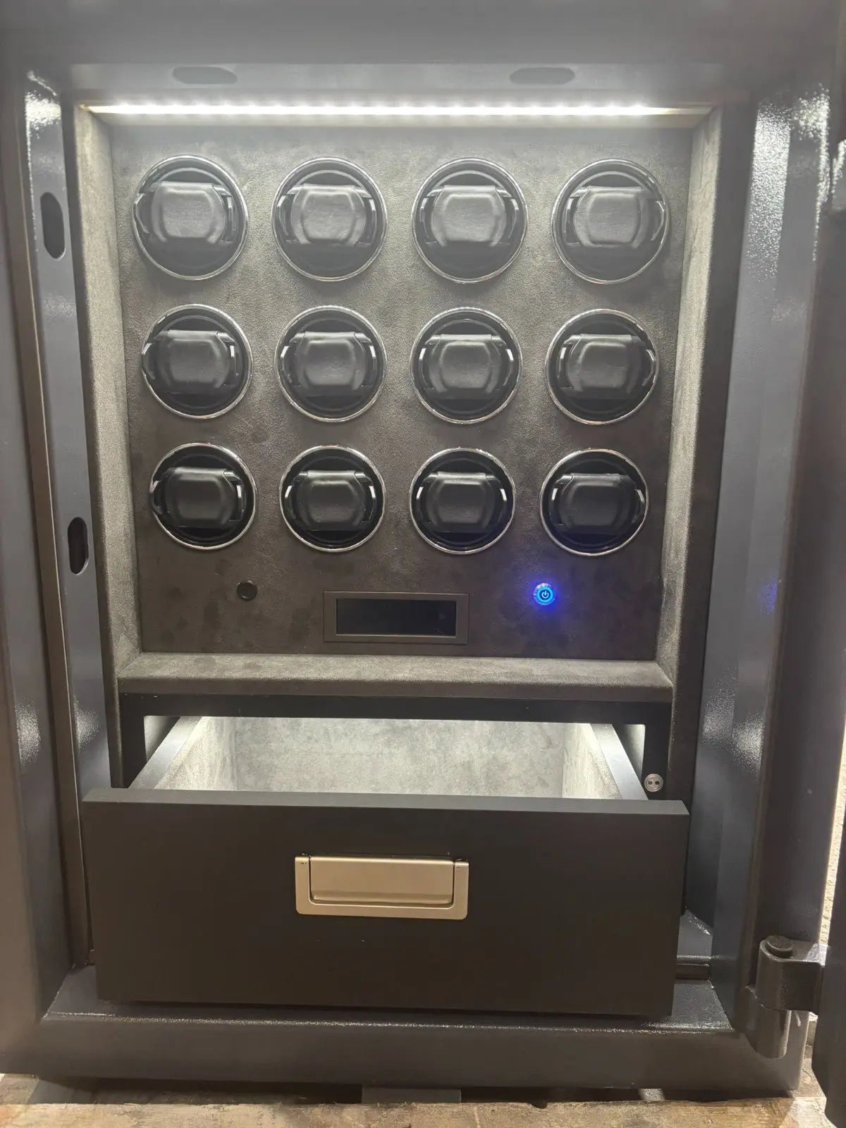 Grade 2 Size 3 Bespoke Jewellery Safe with 8 Watch Winders + 1 Drawer - Bespoke Jewellery Safes