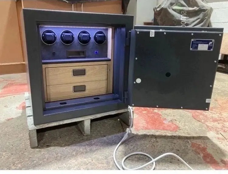 Grade One Bespoke Jewellery Safe with Four Multifunctional Watch Winders - Bespoke Jewellery Safes
