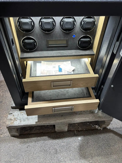 Victor Grade Two Bespoke Jewellery Safe with Six Multifunctional Watch Winders - Bespoke Jewellery Safes